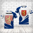 AIO Pride - Finland Map & Flag Unisex Adult T-shirt