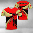 AIO Pride - Customize Albania Round Coat Of Arms Unisex Adult T-shirt