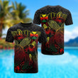 AIO Pride - Wallis And Futuna Polynesian Turtle Hibiscus Reggae Unisex Adult T-shirt
