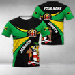 AIO Pride - Customize Jamaica Round Coat Of Arms Unisex Adult T-shirt