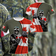 AIO Pride - Canada Army - Flag Unisex Adult T-shirt