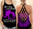 AIO Pride - Alzheimer's Awareness You May Not Remember Criss-Cross Back Tank Top
