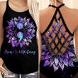 AIO Pride - Suicide Awareness Choose To Keep Going Criss-Cross Back Tank Top