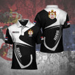 AIO Pride - Customize Serbia Coat Of Arms & Flag Unisex Adult Polo Shirt