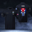 AIO Pride - Customize Cuba Coat Of Arms - Flag Skull Polo Shirt
