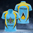 AIO Pride - Customize Saint Lucia Map & Coat Of Arms Unisex Adult Polo Shirt