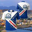 AIO Pride - Cabo Verde Flag And Coat Of Arms Unisex Adult Polo Shirt