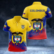 AIO Pride - Colombia Coat Of Arms - New Version Unisex Adult Polo Shirt