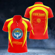 AIO Pride - Customize Kyrgyzstan Map & Coat Of Arms Unisex Adult Polo Shirt