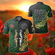 AIO Pride - Anzac Spirit Lest We Forget Golf Unisex Adult Polo Shirt