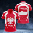 AIO Pride - Customize Poland Map & Coat Of Arms Unisex Adult Polo Shirt