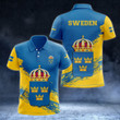 AIO Pride - Sweden Coat Of Arms - New Version Unisex Adult Polo Shirt