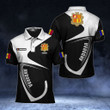 AIO Pride - Customize Andorra Coat Of Arms & Flag Unisex Adult Polo Shirt