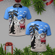 AIO Pride - Santa Claus Kangaroo - Blue Unisex Adult Polo Shirt