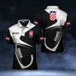AIO Pride - Customize Croatia Coat Of Arms & Flag Unisex Adult Polo Shirt