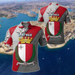 AIO Pride - Malta IL - Vitorja - Malta Coat Of Arm Unisex Adult Polo Shirt