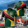 AIO Pride - Customize Dominica Flag Independence Day Unisex Adult Polo Shirt