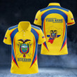 AIO Pride - Customize Ecuador Map & Coat Of Arms Unisex Adult Polo Shirt