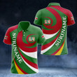 AIO Pride - Suriname Coat Of Arms - Whirlpool Style Unisex Adult Polo Shirt