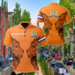 AIO Pride - Netherlands - Double Lion Unisex Adult Polo Shirt
