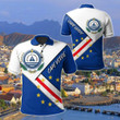 AIO Pride - Cape Verde Flag With Coat Of Arm Unisex Adult Polo Shirt