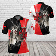 AIO Pride - Knights Templar Red Cross Lightning Storm Unisex Adult Polo Shirt