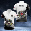 AIO Pride - Austria Coat Of Arms Black And White Unisex Adult Polo Shirt