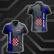 AIO Pride - Custom Name Croatia Metal Technology 3D Unisex Adult Polo Shirt