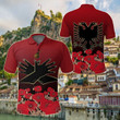 AIO Pride - Albania Flag Double Eagle Hand Unisex Adult Polo Shirt