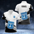 AIO Pride - Israel Coat Of Arms Black And White Unisex Adult Polo Shirt