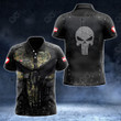 AIO Pride - Customize Austrian Army Armor Skull 3D Unisex Adult Polo Shirt