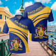 AIO Pride - Barbados Coat Of Arms Cricket Style Unisex Adult Polo Shirt