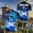AIO Pride - Lion and Map Scotland Unisex Adult Polo Shirt