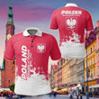 AIO Pride - Poland Smudge Style Unisex Adult Polo Shirt