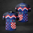 AIO Pride - Croatia Coat Of Arms Black Unisex Adult Polo Shirt
