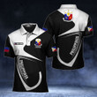 AIO Pride - Customize Philippines Coat Of Arms & Flag Unisex Adult Polo Shirt
