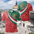 AIO Pride - Mexico Coat Of Arms And Flag Color Unisex Adult Polo Shirt
