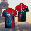 AIO Pride - Customize Paris Coat Of Arms Unisex Adult Polo Shirt