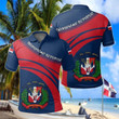 AIO Pride - Dominican Republic Coat Of Arms Cricket Style Unisex Adult Polo Shirt