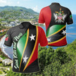 AIO Pride - Saint Kitts and Nevis Flag Unisex Adult Polo Shirt