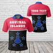 AIO Pride - Customize Austral Islands Coat Of Arms - Dat Style Unisex Adult Polo Shirt