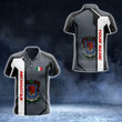 AIO Pride - Custom Name Michoacan Metal Technology 3D Unisex Adult Polo Shirt