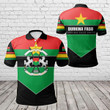 AIO Pride - Burkina Faso Unity Style Unisex Adult Polo Shirt