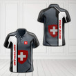 AIO Pride - Custom Name Switzerland Sport Coat Of Arms Unisex Adult Polo Shirt