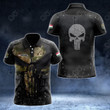 AIO Pride - Customize Hungarian army Army Armor Skull 3D Unisex Adult Polo Shirt