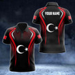 AIO Pride - Custom Name Turkey Flag Special Unisex Adult Polo Shirt
