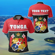 AIO Pride - Customize Tonga Coat Of Arms - Dat Style Unisex Adult Polo Shirt