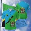 AIO Pride - Tanzania Uhuru na Umoja Version Unisex Adult Polo Shirt