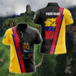 AIO Pride - Customize Name in Venezuela's Coat Of Arms  Unisex Adult Polo Shirt