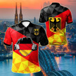 AIO Pride - Germany Coat Of Arms Flag Color Unisex Adult Polo Shirt
